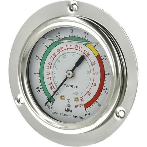 Le Sanitaire – Manomètre pour pompe à chaleur piscine 12,5 bis 18 KW – Indicateur de pression liquide – Accessoire professionnel OEG
