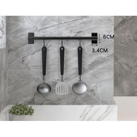 Étagère de poinçonnage libre mural pour cuisine, étagère à épices ménagère(30cm perches longues) (1/5)