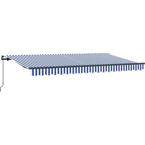 Maison Exclusive - Tenda Retrattile Blu 400 x 200 cm Tessuto