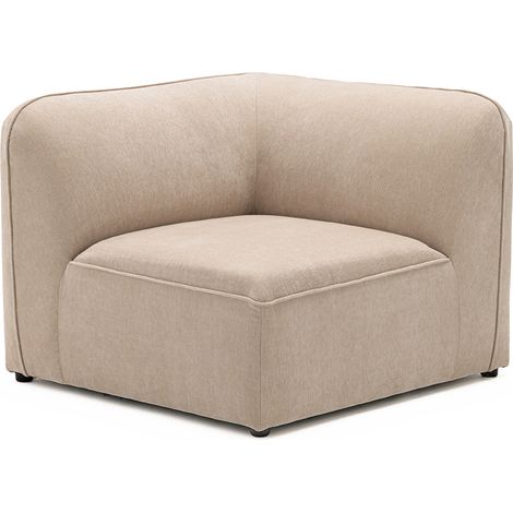Angle réversible pour canapé modulable en tissu - Beige - Noor (1/5)