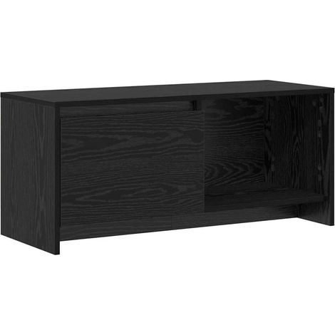 Meuble TV,Banc TV,Armoire TV Chêne noir 90 x 35 x 40 cm Bois d'ingénierie CFW751781 (1/5)