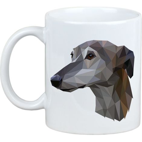 Galgo, Galgo inglés - taza con una foto y la inscripción perro geométrico Art-Dog (1/5)