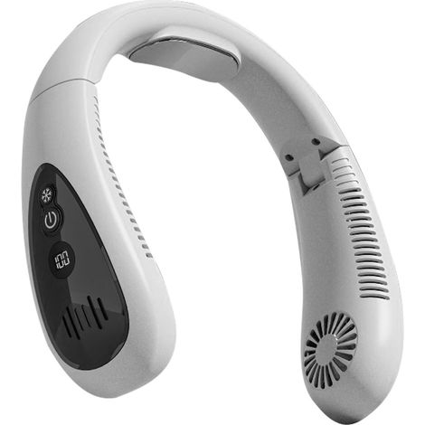 Tragbarer, faltbarer Nackenventilator, USB-aufladbar, ohne Rotorblätter, kompakte Größe, elektrischer Nackenventilator, tragbarer Kühlventilator für Sport, Laufen, Radfahren, Fitness