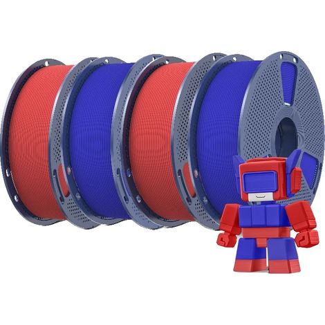 Filamento per stampante 3D, alta velocità, finitura opaca, 2 o 2 cartucce (1/2)
