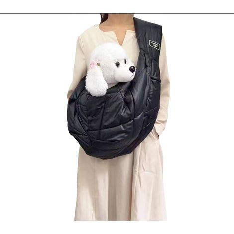 1 Sac de transport pour chien et chat, poche avant, épaule libérée, hiver 1-7,5 kg (1/5)