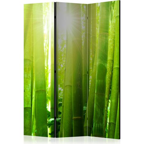 Paravento - Sun and bamboo [Room Dividers] - 135x172 (1/4)