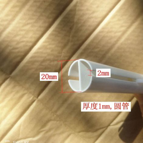 Accessoires pour stores enrouleurs : tube rond en plastique PVC de 2 cm, accessoires pour tige inférieure de store enrouleur (1/5)