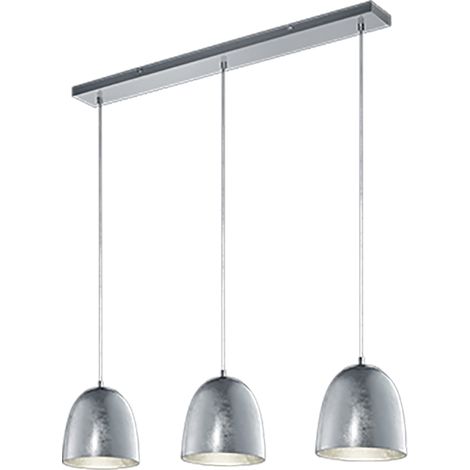 Suspension Ontario argent métal 3xE14 Trio variable (1/3)