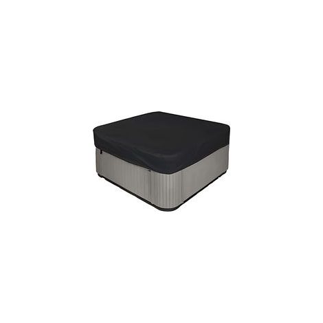 Couverture carrée pour spa, en tissu Oxford imperméable et résistant, anti-poussière et résistante aux UV, protection imperméable noire multi-tailles, 229 x 229 x 30,5 cm (1/5)