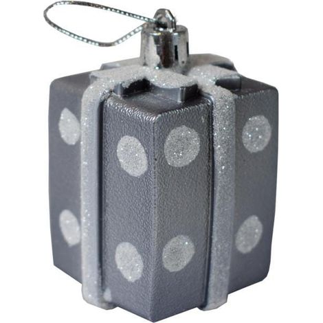 Set di 4 palline regalo in plastica da 6 cm (1/2)