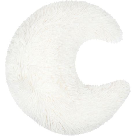 Coussin déco enfant en forme de lune Ecru 45x45 cm (1/2)