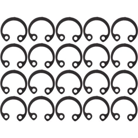 20x Circlip interne bague de retenue pour alésages en acier inoxydable DIN 472 Anneau de retenue Inox Rondelle Blocage Pince Transmission, Ø 10mm (1/3)