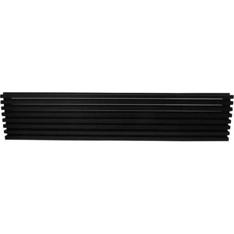 Rejilla frigo horno negro 60x15 cm