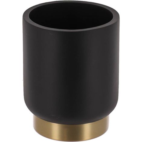 Bicchiere in poliresina arusha gold 350 ml - nero - Tendance (1/2)