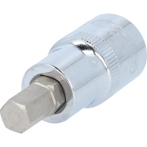 KS Tools 918.1609 1/2'' CHROMEplus Bit-Stecknuss Innensechskant, kurz, 9mm (1/5)