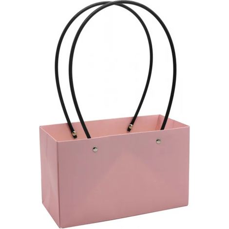 Sac à fleurs carré en papier PVC imperméable, portable et pratique, adapté aux fleuristes, aux mariages et autres occasions, et pouvant également servir de boîte de rangement pour roses ou de sac cade (1/5)