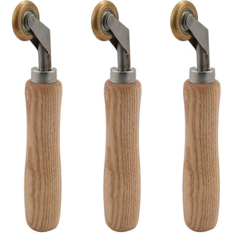 3 Stück 6 mm Messing-Penny-Roller mit Kugellager, Kunststoff-Heißluft-Schweißgerät-JXLGV (1/5)