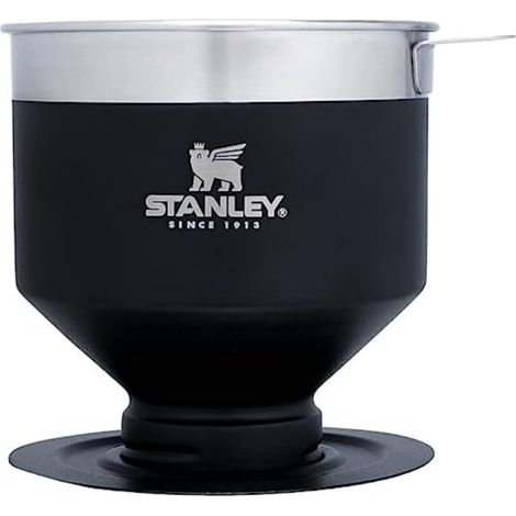 Stanley Perfect Brew Pour Over Filtri Caffe Americano - Capacità Da 1 A 6 Tazze - Riutilizzabili - Caffettiera Portatile - Senza BPA - Borraccia Acciaio Inossidabile - Matte Black Pebble (1/4)
