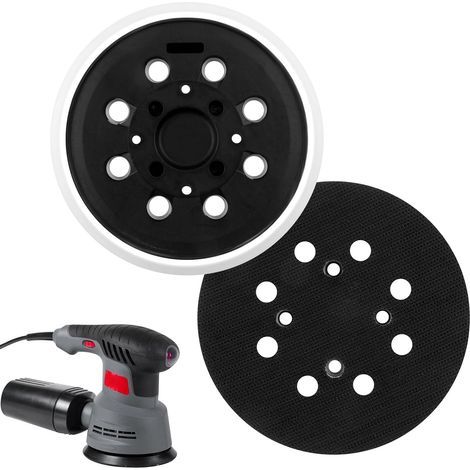 Plateau de Ponçage 125 mm, Plateau Ponceuse pour Bosch, Plateau Ponceuse Compatible 125 mm pour Bosch PEX 300/400 AE Ponceuse Excentrique(2 pièce) (1/5)
