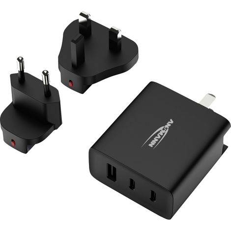 Ansmann USB-Ladegerät Travel Charger TC315 / 3 A / 15,5 W / 3 Port Chargeur USB 15.5 W USB-A femelle