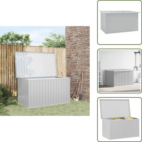 Boîte de rangement de jardin Gris 171x99x93 cm - Coffre De Jardin - Rangement Extérieur - Boîte De Rangement - Meuble De Jardin - Boîte À Outils