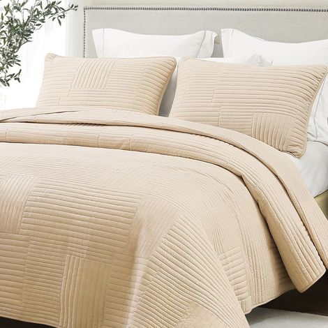 Dessus de Lit 220x240 cm avec 2 Taies d'oreiller (1/5)