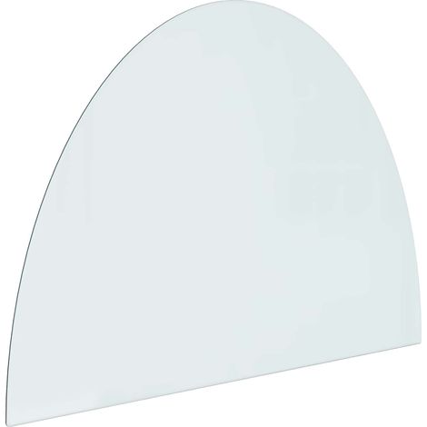 Feuerstelle Glasplatte Transparent 800 x 600 mm Glas vidaXL