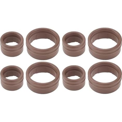 VGOL 8 Pièces Kit de Joints de Climatisation Joint Torique D'étanchéité Joint de Compresseur Diamètre Intérieur 10,6 Mm/17 Mm Compatible avec Renault Grand Scenic II/Megane II OEM 7701208148 (1/4)