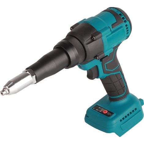 Pistolet à riveter électrique sans balais 18 V, pistolet à riveter et à écrous sans fil 3,2-4,8 mm, outil de rivetage automatique avec lumière LED, compatible avec les batteries Makita BL1815, BL1820, (1/5)