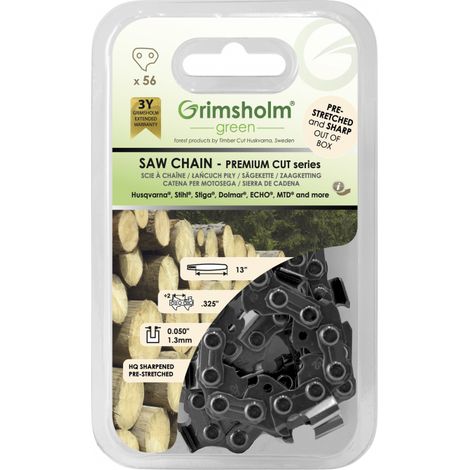 Tronçonneuse grimsholm premium cut 56 dl acier allemand 1.3 mm