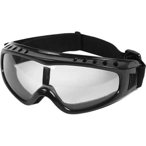 Lunettes de moto unisexes avec verres transparents et ventilation tactique pour la protection contre la poussière (1/5)