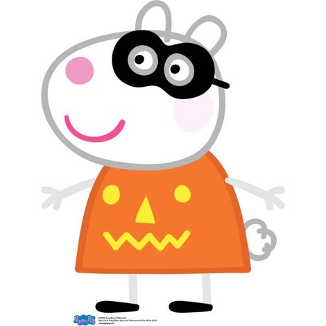 Figurine en carton Peppa pig - Suzy Sheep déguisée en citrouille Hauteur 73 cm (1/5)