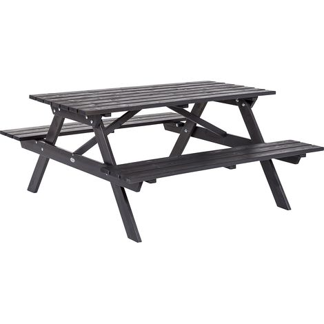 FRANKEL kaiserkraft, Ensemble table et bancs rectangulaire, l x (1/4)