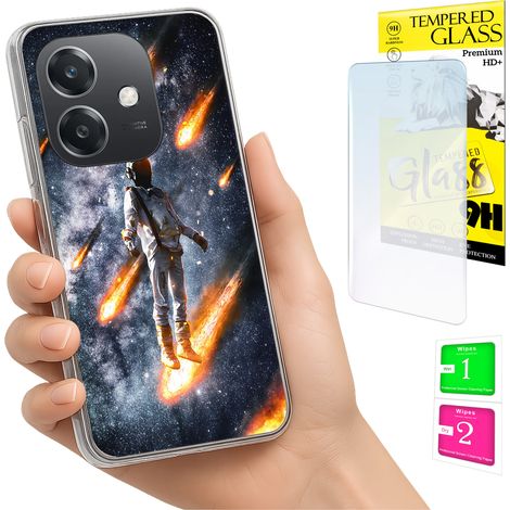 Funda para Oppo A40 / A40m / A60 5G con cubierta para foto y tapa trasera de cristal 9H. (1/5)