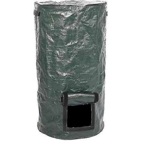 Composteur de jardin, sac poubelle résistant et imperméable, solution de compostage écologique pour l'extérieur, outil de jardinage portable grande capacité 35 x 60 cm (1/5)