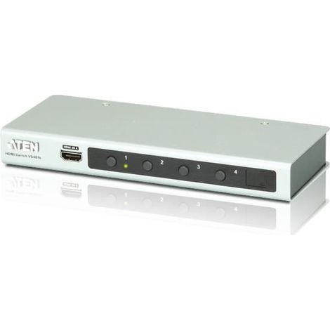 Conmutador de video/audio - ATEN - VS481B - 4 puertos HDMI - Resolución 4K - Negro