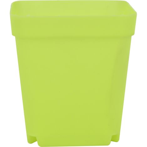 Pot de fleurs vert, conteneur décoratif pour semis de plantes succulentes, jardin, balcon, cour