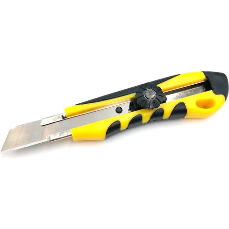 Cutter polyvalent PRO à lame sécable 18 mm à poignée TPR - 611182 - Beast (1/5)