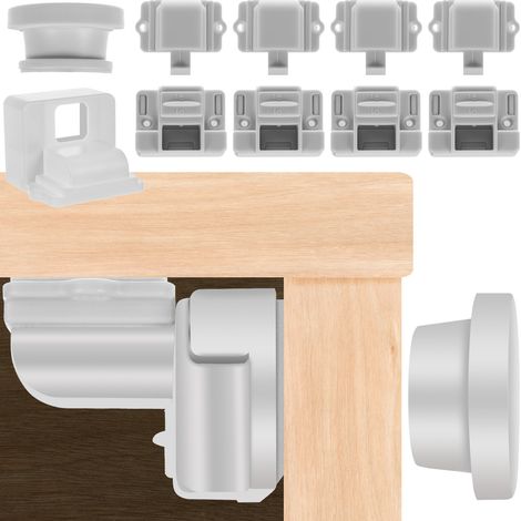 TG60149 CERRADURA DE SEGURIDAD MAGNÉTICA PARA MUEBLES Y ARMARIOS, CERRADURA PARA NIÑOS, 4 PIEZAS