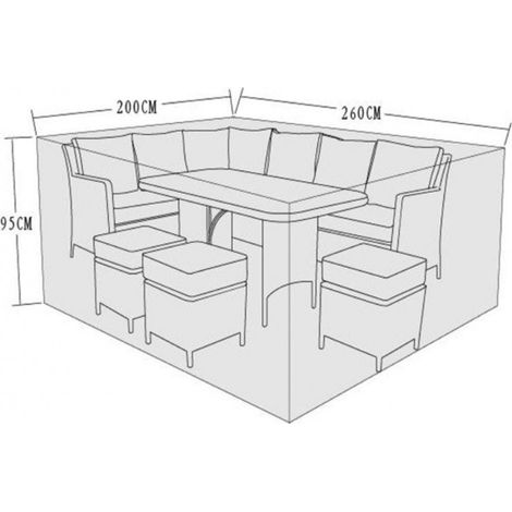 Signature Weave Corner Sofa Sets Cover Katherine Charlotte Edwina 200x260x95cm