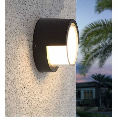 16cm Applique murale extérieure 12W LED Lampes Étanche Moderne Profil Bas Éclairage Applique Murale (1/4)