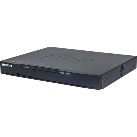 Registratore video di rete (NVR) Ernitec Cygnus a 16 canali, formato 1U, 16 porte PoE, 2 dischi rigidi, codice 0070-10403