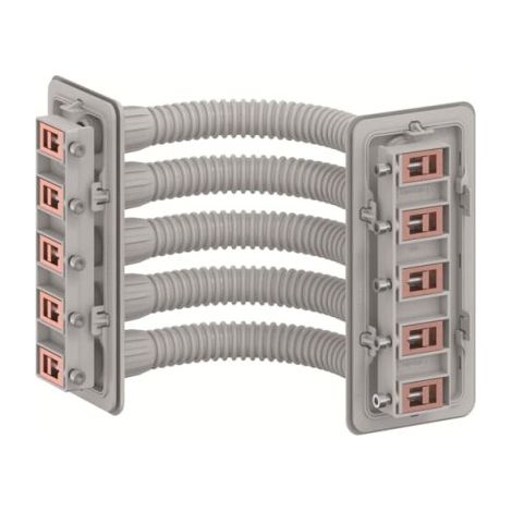 RACCORD D'ANGLE POUR BARRE DE COLLECTION, MODÈLE CZC8, AVEC CADRE ISOLANT, COMPATIBLE AVEC COMFORTLINE A, GRIS, 30 X 21 X 7 CM (