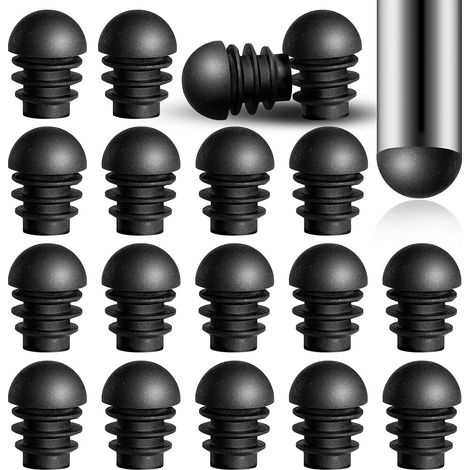 Lot de 24 embouts de protection pour pieds de chaise, capuchons ronds anti-rayures (1/3)