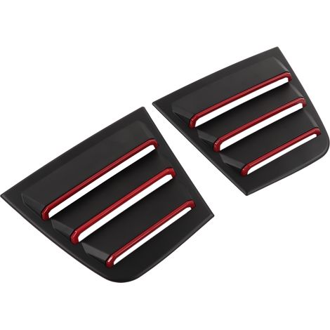 Pièces. Cache-vitres latéraux en ABS, système de climatisation durable, caches de remplacement pour Dodge Charger 2011-2021, noir/blanc (1/5)
