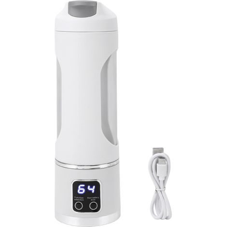 Bol mezclador portátil de 450 ml, recargable por USB, potente y eficiente, ideal para el hogar, la cocina y la oficina. (1/5)