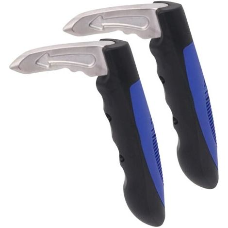 Canne d'Aide à la Mobilité de Voiture Portable - Support de Véhicule et Loquet de Porte pour Personnes Âgées, Outil de Secours d'Urgence avec Brise-vitre-2pcs
