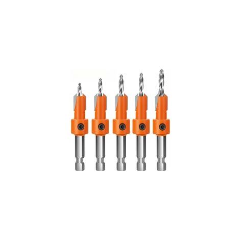 5 Pièces Jeu de Foret Fraise,2.5/2.8/3/3.2/3.5mm, Foret à Fraiser Bois (1/5)