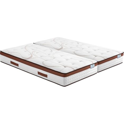 Matelas 2x90x190 Recif - Ressorts - Hauteur 30 cm - Soutien ferme et progressif (1/5)
