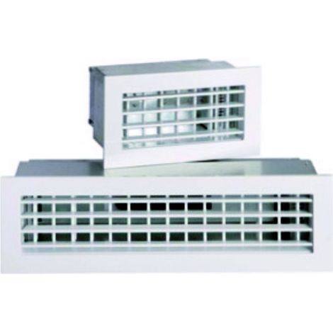 Aldes-35700236 ALDES 35700236 - Grille de transfert sur porte T.One AC 181 F1 350x400mm blanche RAL9010 30%
